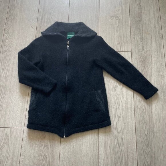Lothlorian Full Zip Cardigan @ool Women's Black Winter Cozy Warm Comfortable - Picture 2 of 10